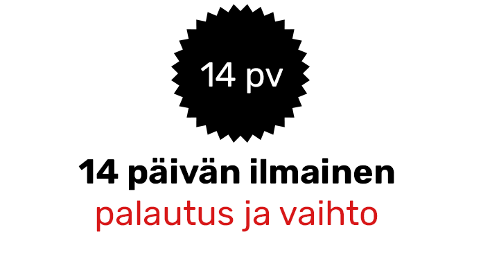 Ilmainen palautus ja vaihto
