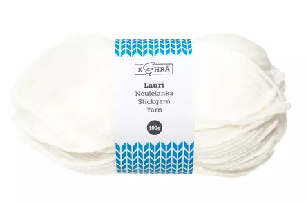 Kehrä Neulelanka Lauri luonnonvalkoinen 100 g - Neulelangat ja virkkuulangat - 6430041943020 - 1