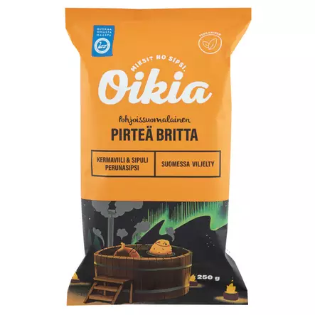 OIKIA PIRTEÄ BRITTA SIPSI 250G - Sipsit - 6430013258060 - 1