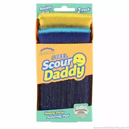 Scrub Daddy Puhdistussieni Steel Daddy 2 kpl - Siivousliinat ja -sienet - 0810044130270 - 1