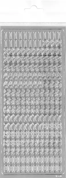 ÄV-TARRA NUMEROT hopea - Tee-se-itse DIY - 6417715093090 - 2