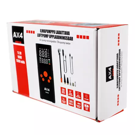 AX4 Ilmapumppu Ladattava Automaattinen - Renkaantäyttöpistoolit - 6418536028490 - 2