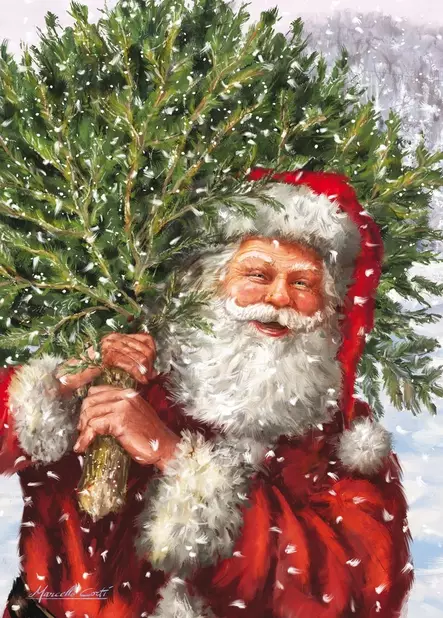 JOULUKORTTI TEKSTILLÄ - Postikortit ja addressit - 6417564426810 - 1