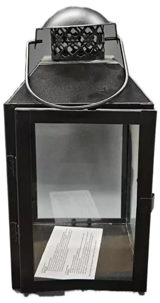 KYNTTILÄLYHTY METALLIA MUSTA - Kynttilälyhdyt - 6438159605250 - 2