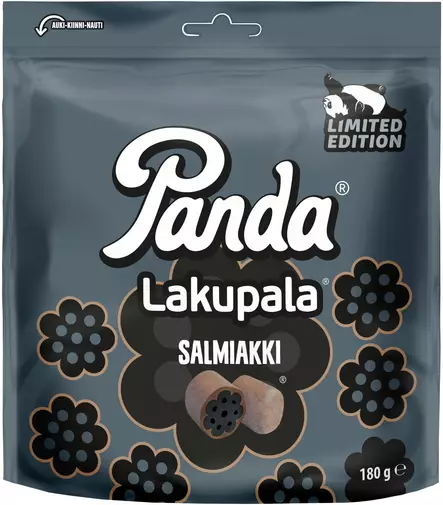 LAKUPALA SALMIAKKI 180G PANDA - Makeispussit, -patukat ja tikkarit - 6412500050180 - 1