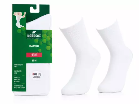 N Diabetes BAMBU sukat 36-38 valkoinen - Naisten sukat - 6438506018450 - 1