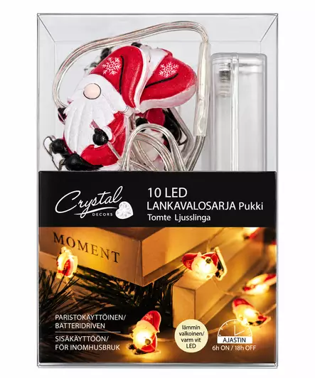 Pukki Led-lankavalosarja 10 Led - Sisävalosarjat ja valonauhat - 6438506002640 - 1