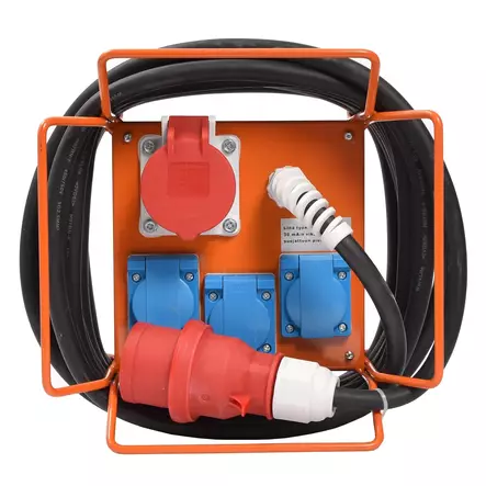 TYÖMAA-ALAKESKUS 2x400Vx4x230V 16A - Sähkökeskukset - 6438152085370 - 1