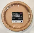 Rosa Eco tukeva 26 cm Lautanen matala 20kpl, ruskea Biohajoava lakkapinta - Kertakäyttöastiat ja -välineet - 6418055416280 - 1