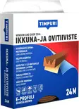 TIMPURI Ikkuna- ja ovitiiviste E-profiili 24m ruskea - Ikkunatiivisteet ja ovitiivisteet - 6418091702460 - 1