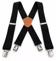 Henkselit musta 125 cm - Miesten vyöt ja henkselit - 6438506027360 - 1
