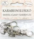 Karabiinilukko 3,5cm 5kpl - Tee-se-itse DIY - 6417715069040 - 1