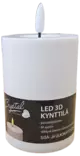 LED Kynttilä 3D 7,5 X 10 cm Ulkokäyttöön - LED-kynttilät - 6438159942010 - 2