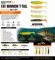 SG Fat Minnow T-Tail 9cm Dark Water MIX - Jigit ja jigipäät - 5706301770080 - 1