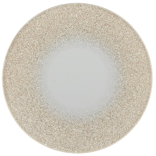 4Living Kynttilänalunen peili glitter pyöreä kulta 10 cm - Kynttilänjalat ja tuikkukipot - 6410416003740 - 1