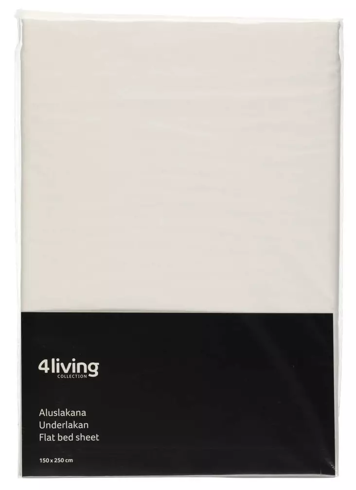 ALUSLAKANA 150X250CM VALKOINEN - Lakanat - 6410413291140 - 1