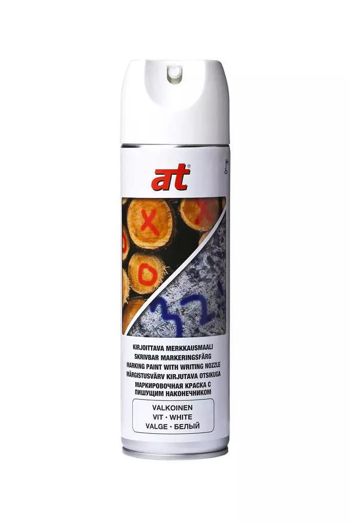 AT Kirjoittava Merkkausmaali Valkoinen - Spraymaalit - 6416631043370 - 1