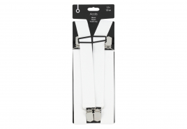 Acces Olkaimet 3,5x120 cm valkoinen - Miesten vyöt ja henkselit - 6410413265950 - 1