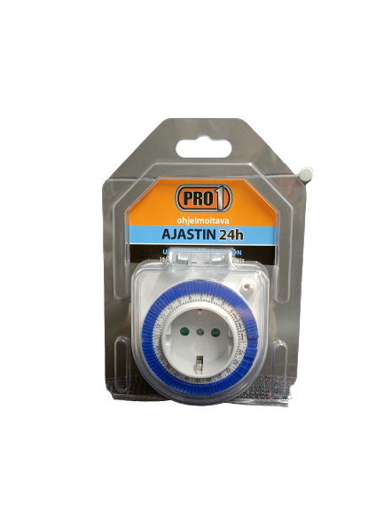 Ajastinkello 24h ulkokäyttöön - Kellokytkimet ja ajastinpistorasiat - 6438159050630 - 1