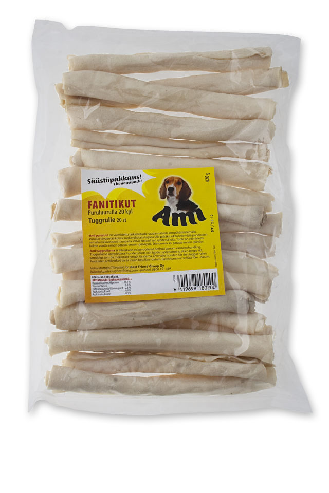 Ami fanitikut puruluurulla 17 cm 20 kpl 420 g säästöpakkaus - Puruluut - 6419698180200 - 1