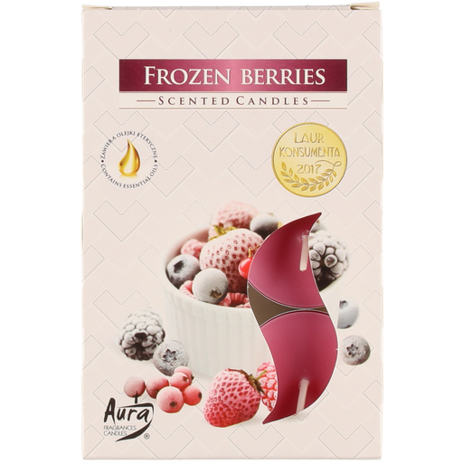 Aura Tuoksulämpökynttilä Berries 6kpl - Pöytäkynttilät ja tuoksukynttilät - 5906927032320 - 1