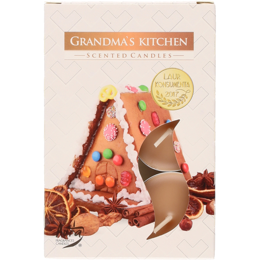 Aura Tuoksulämpökynttilä Grandma's kitchen 6 kpl - Pöytäkynttilät ja tuoksukynttilät - 5906927015880 - 1