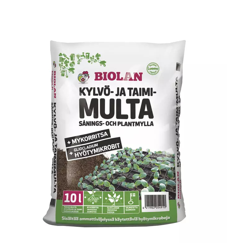 BIOLAN KYLVÖ-JA TAIMIMULTA 10 L - Sisäkasvimullat - 6411962054910 - 1