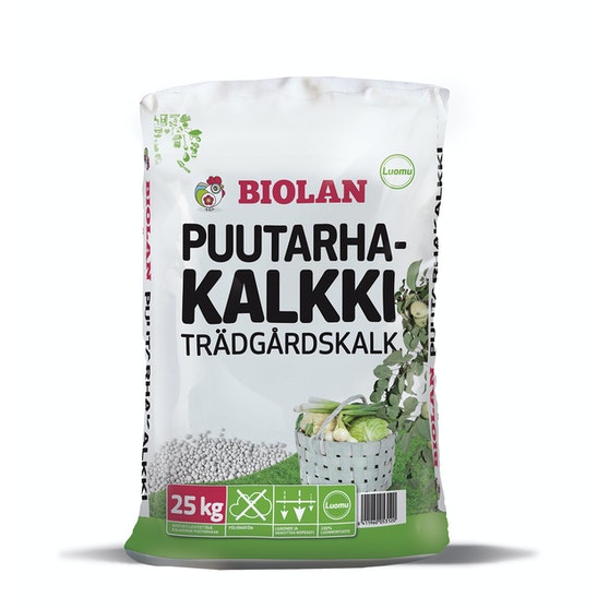 BIOLAN PUUTARHAKALKKI RAE 25KG - Ulkokasvien lannoitteet ja ravinteet - 6411960053120 - 2