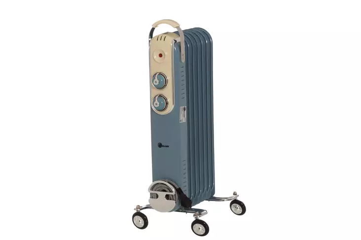 Bellus Öljylämmitin Retro sininen 1500W - Lämpöpatterit - 6410416109220 - 1