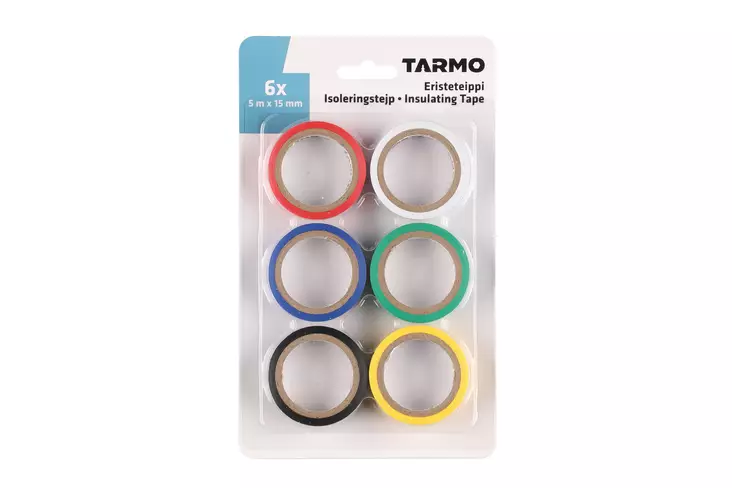 ERISTETEIPPI 6 KPL - Sähköteipit - 6410411532290 - 1