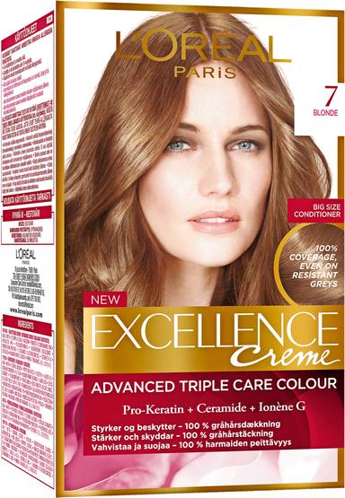 EXCELLENCE 7 BLONDE TUMMANVAALEA KESTO - Hiusvärit - 5703147063130 - 1