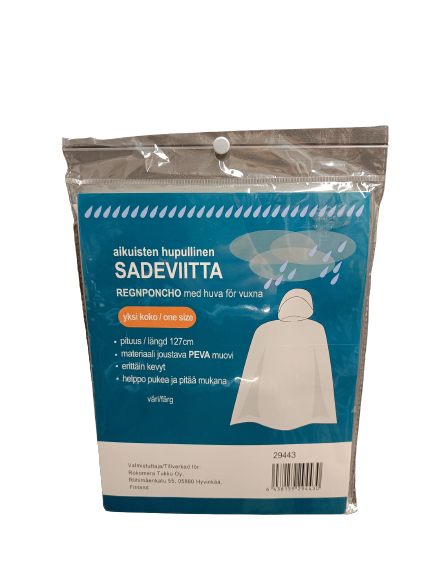 Hupullinen sadeponcho - Naisten sadetakit - 6438159294430 - 1