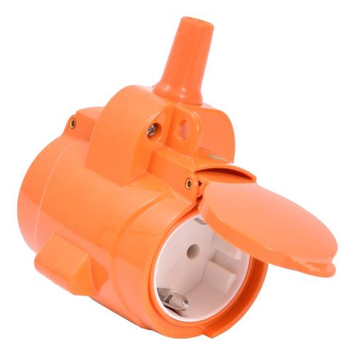 JATKOPISTORASIA 2-OS. IP44 ORANSSI - Jatkojohdot - 6438152085400 - 1