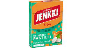 JENKKI ENJOY KSYLITOLI 50G CARAM - Purukumit ja pastillit - 6420256016220 - 1