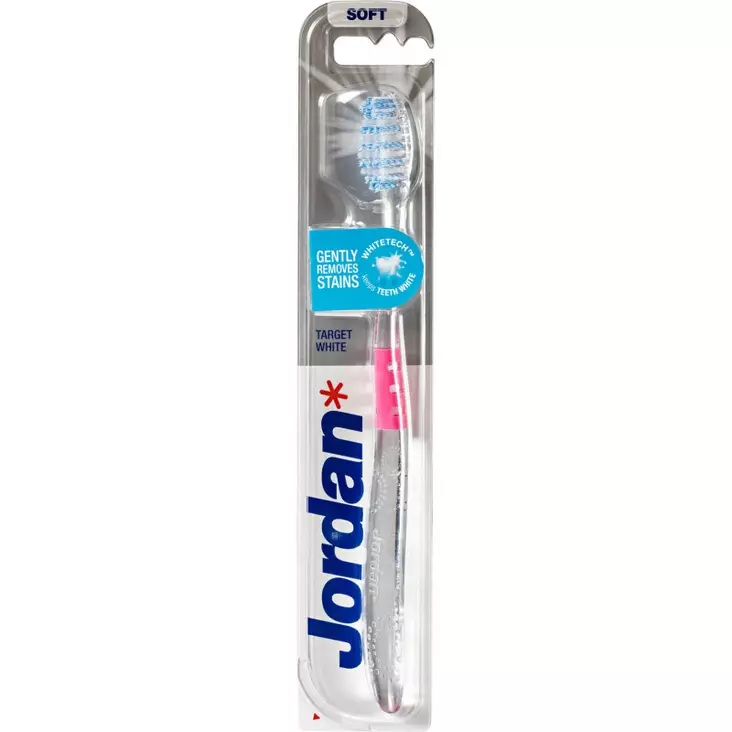 Jordan Target White soft valkaiseva hammasharja - Suunhoito, hammastahnat ja -harjat - 7046110063620 - 1