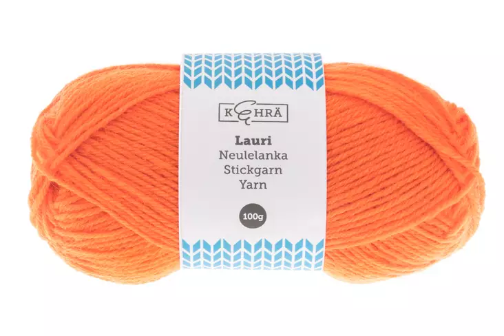 Kehrä Lauri Neulelanka oranssi 100 g - Neulelangat ja virkkuulangat - 6410413102460 - 1
