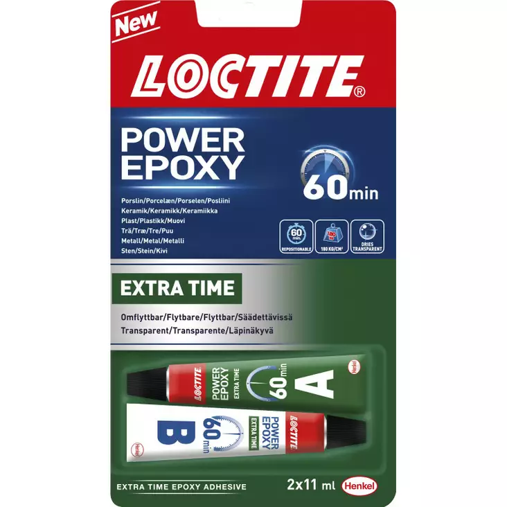 LOCTITE Power Epoxy Universal tuubi hidas 22 ml - Liimat ja erikoisliimat - 7332531013420 - 1