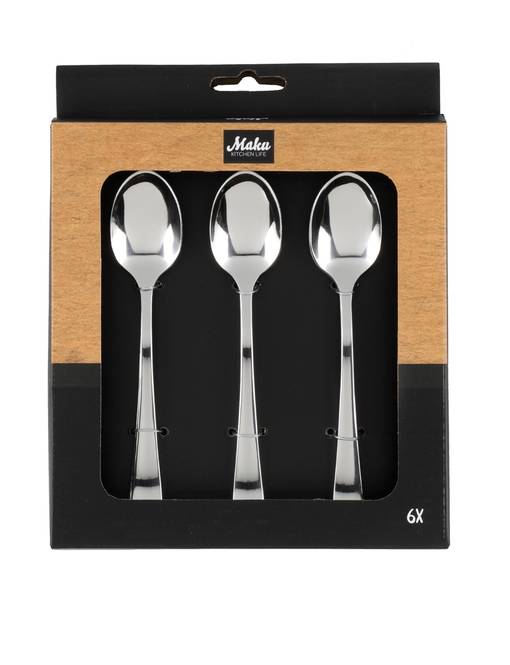 Maku Kahvilusikka 6 kpl - Ruokailuvälineet ja -setit - 6410413030640 - 1