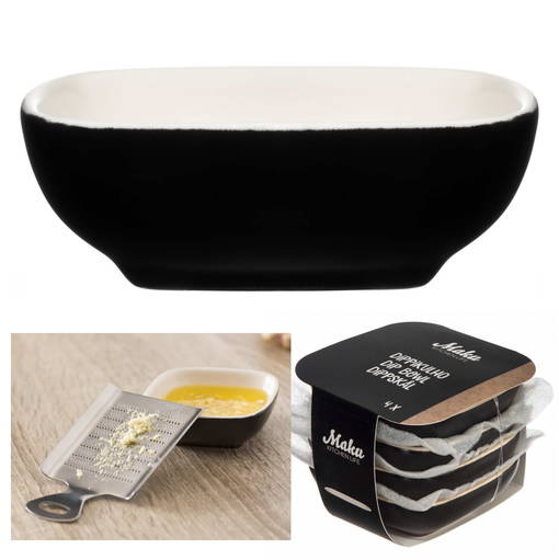 Maku Dippikulho musta 4 kpl - Tarjoiluastiat - 6410413041950 - 1