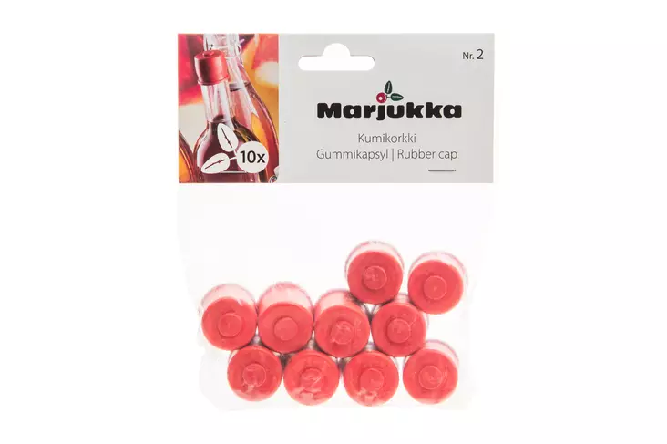 Marjukka Kumitulppa Nro 2 10 kpl - Säilöntäpurkit, pullot ja tarvikkeet - 6410410198190 - 1