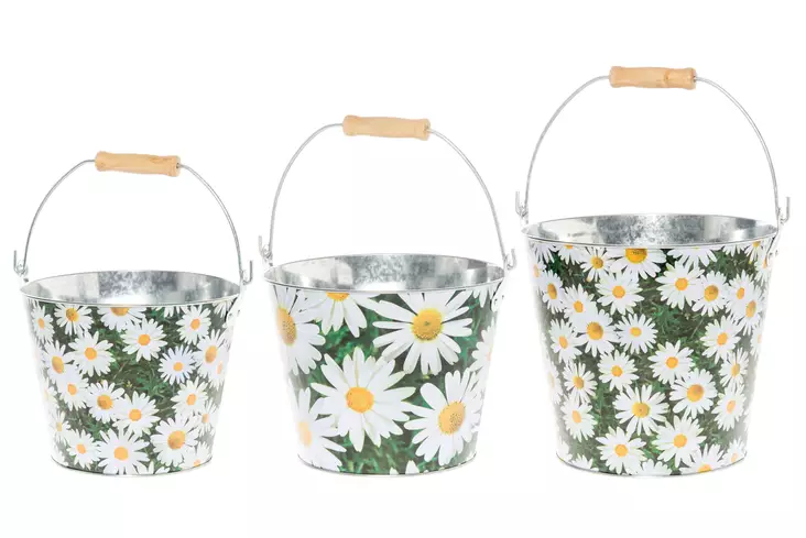 Metalli Ämpäri kukka 5 L - Kukkaruukut ja -amppelit - 6410412894540 - 1