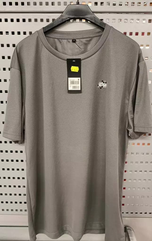 Miesten EasyDry t-paita o-aukko M grey - Miesten lyhythihaiset paidat - 6419285060830 - 1