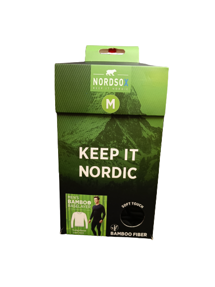 Miesten pitkähihainen bambualuspaita M - Miesten pitkät alushousut ja kerrastot - 6438159992350 - 1