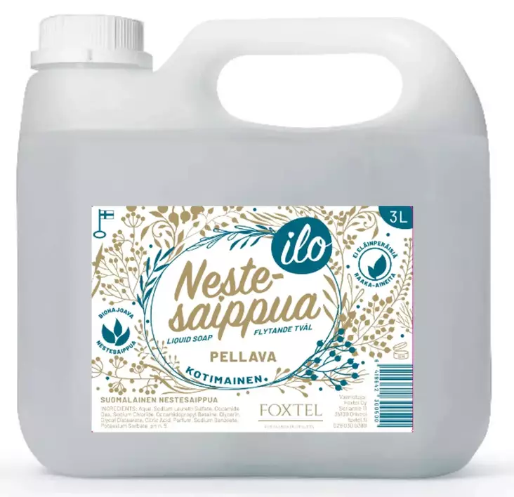 NESTESAIPPUA FOXTEL 3 L pellava - Käsisaippuat - 6419642300500 - 1