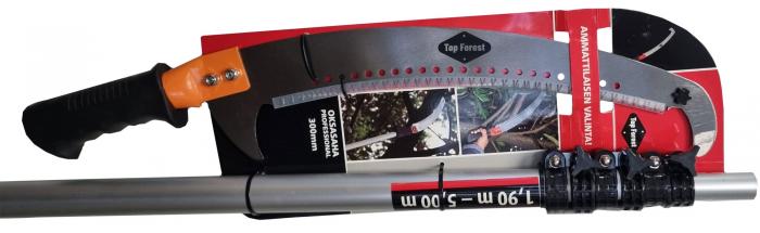 OKSASAHA TELESKOOPPIVARRELLA - Puutarhasakset, oksaleikkurit ja -sahat - 6430074690960 - 1