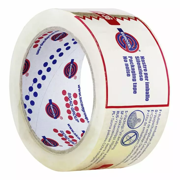 PAKKAUSTEIPPI 50 X 66m KIRKAS - Pakkausteipit - 8001814001780 - 1