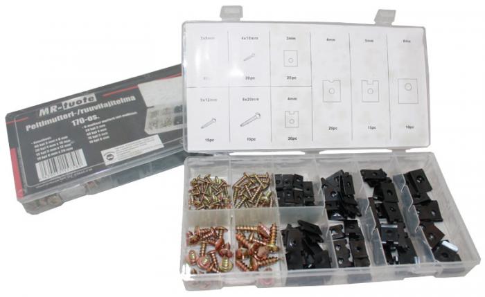 PELTIMUTTERI-/RUUVILAJITELMA - Muut kiinnitystarvikkeet - 6430032157580 - 1