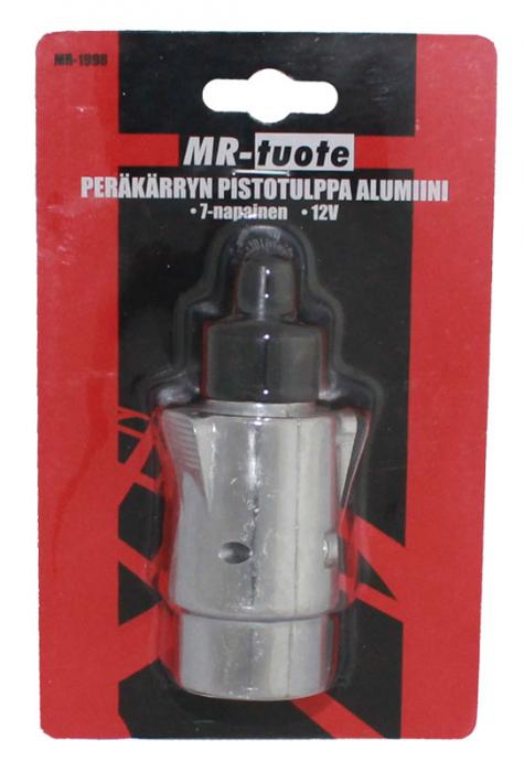 PERÄKÄRRYN PISTOTULPPA ALUMIINI - Perävaunun pistokkeet ja adapterit - 6430032158570 - 1