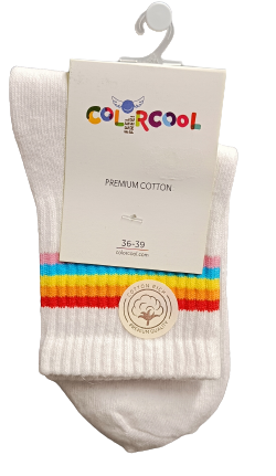 PUUVILLA RETRO SUKKA RAIDOILLA 36-39 - Miesten sukat - 6438159999700 - 1