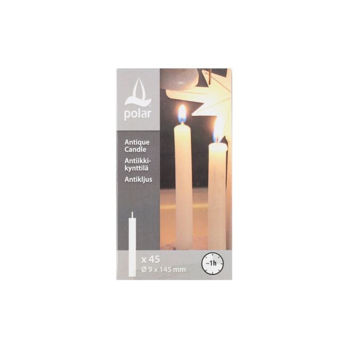 Polar Antiikkikynttilä 45 kpl 9mm jalkaan - Kruunukynttilät ja antiikkikynttilät - 6410416313900 - 1